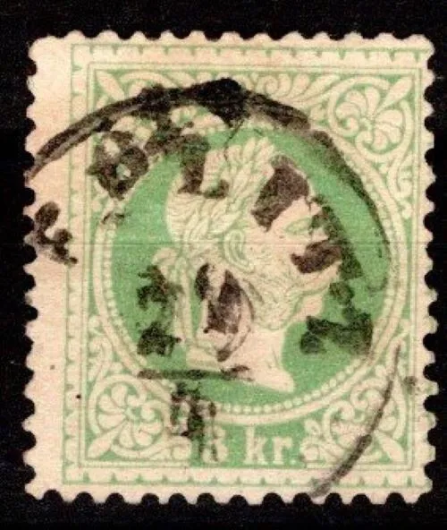 Österreich 1867: 3 Kr feiner Druck LZ 12 (ANK 36 II D) gestempelt (ANK 30 €)