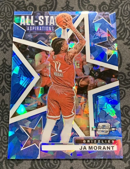 2021-22 Contenders Optic Ja Morant All-Star Aspirations Blue Cracked Ice /75 #5