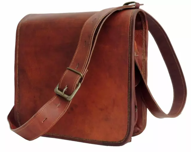 Sac Bandoulière Messager Rustique Vintage Cuir Croix Corps Fait à la Main USA