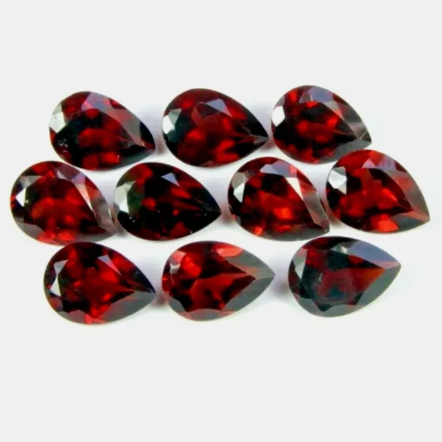 Wholesale Lot 6x4mm Pear Facet Natural Mozambique Garnet Loose Calibrated Gems