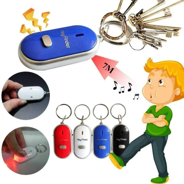 Find Key Finder my con sonido silbato inteligente inalámbrico Bluetooth rastreador antiperdidos 3