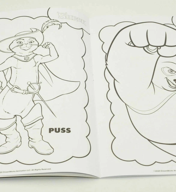 1X DREAMWORKS COLOURING Book Fun Cartoon Designs A4 Kids Travel ...
