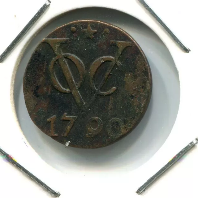 1790 Utrecht Voc Duit Netherlands Indies New York Colonial Penny #Voc1542.10U