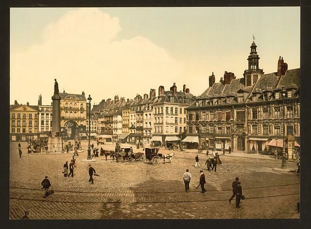 Photo:La Grande Place, Lille, France,c1895