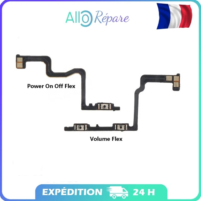 Nappe De Remplacement Bouton Power Et Volume Pour Oppo Reno4 Pro - Noire - Pièce Neuve