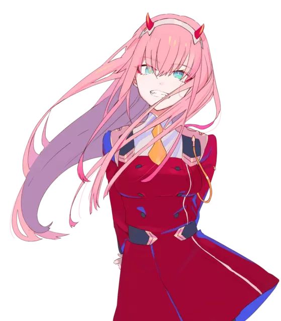 Zero Two Lollipop2 Darling in the Franxx Weatherproof Anime Sticker 6 Car  Decal