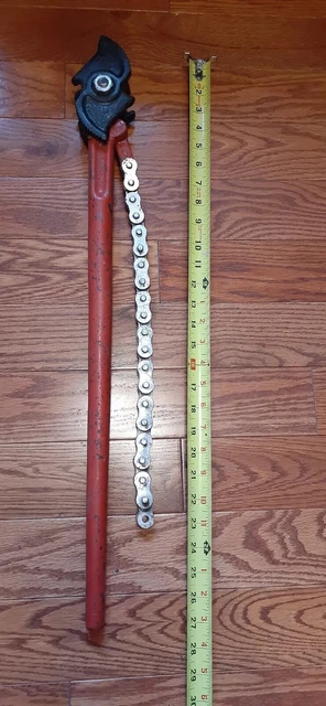 J.H. WILLIAMS VULCAN No. 2 CHAIN PIPE  WRENCH 1/2" to 2 1/2" BUFFALO,NY USA