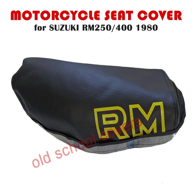 Westhen Siège Moto Plat Brat Cuir Synthétique Noir – Universel Kawasaki, Suzuki, Yamaha, BMW, Honda