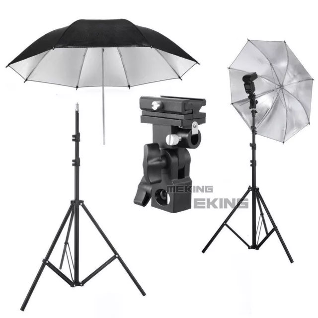 Light Stand & Flash Bracket Mount & Umbrella  Flash Speedlite Accessories Kit