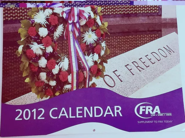 FRA Fleet Reserve Association 2012 Calendar
