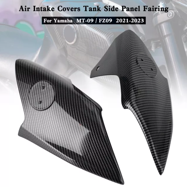 Air Intake Covers Tank Side Panel Fairing For Yamaha MT-09 FZ09 21-23 Carbon AP