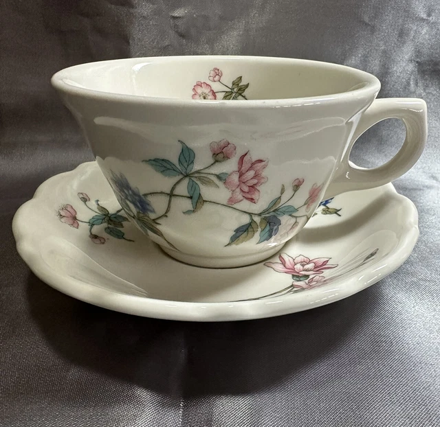 Vintage 6 Cup / Saucer Sets Syracuse China Restaurant Ware (12 Pcs) SUMMERDALE