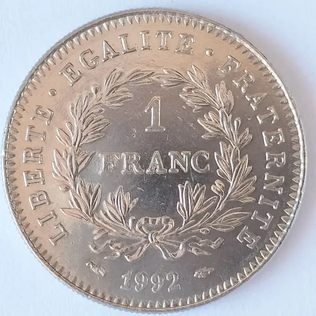 Pièce - Monnaie de France - 1 Franc - Dupré 1992 - République Française