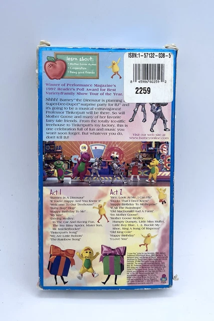 Barneys Big Surprise Live On Stage Vhs 1998 Oop Kid Barney Classic Barneys Big Surprise Live On Stage Vhs 1998 Oop Kid Barney Classic