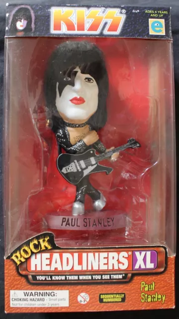 KISS PAUL STANLEY ROCK HEADLINERS XL Doll/Figure - 1999 Kiss Catalog NIB w/COA