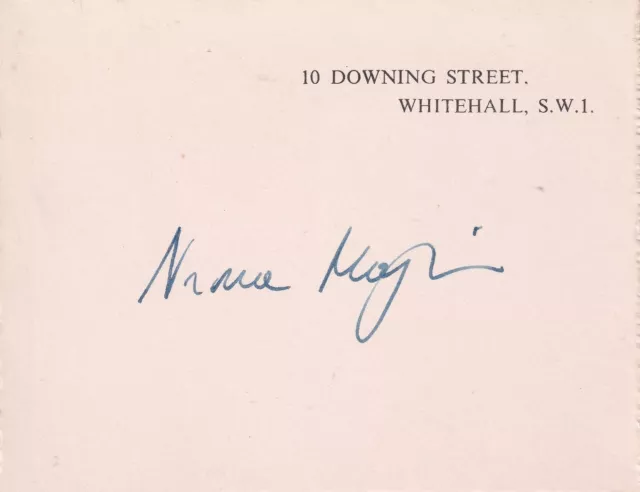 Norma Major autograph hand signed compliment slip original Conservative