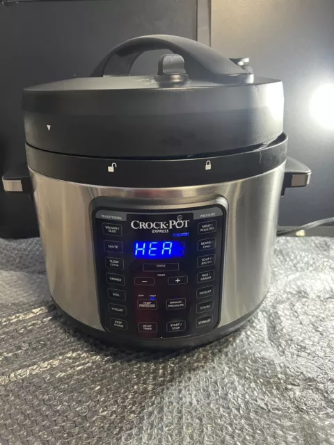 Crock-Pot 10-Quart Multi-Use XL Express Programmable Slow Cooker and Pressure
