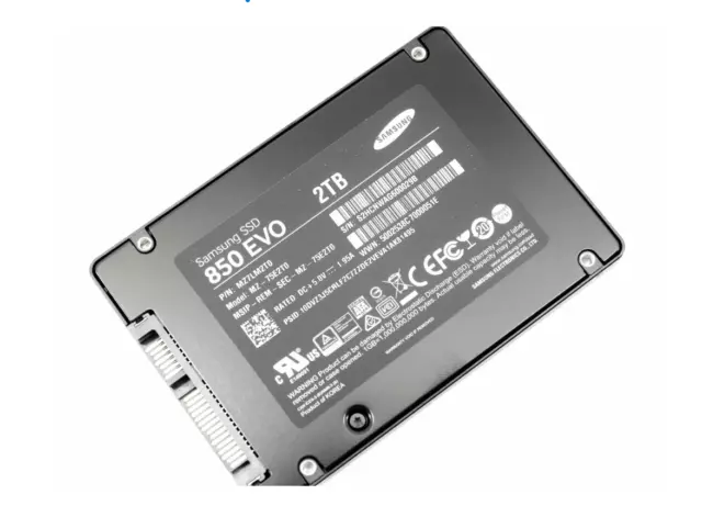 2TB Samsung 850 EVO SSD 2.5" SATA III 2,5 Zoll Solid State Drive MZ-75E2T0