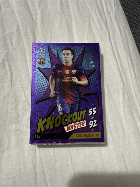 MATCH ATTAX EXTRA 24/25 Xavi Knockout Master Barcelona purple parallel ...