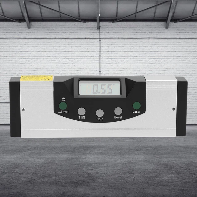 Rosso Magnetic Level Ruler Digital LCD Inclinometro Level 173 Mm