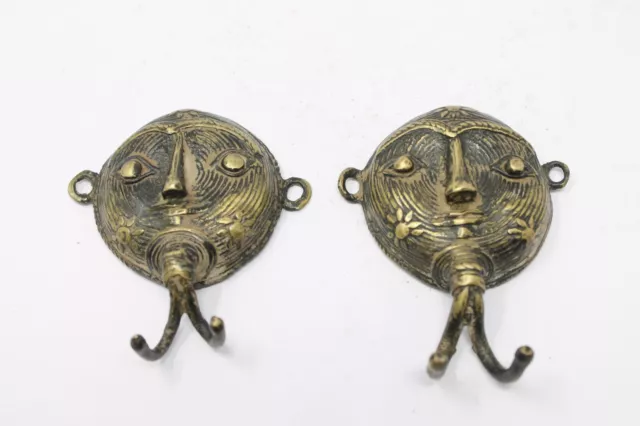 Vintage Brass Decorative Wall Hooks Hanger Coat Rack Towel Clothes Hook NH6816 2