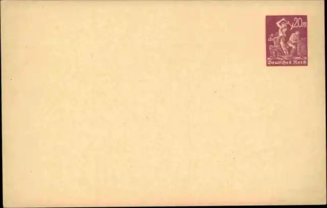 1922/23 Postkarten Ganzsache Deutsches Reich 20 Mk Mark Arbeiter ungebraucht