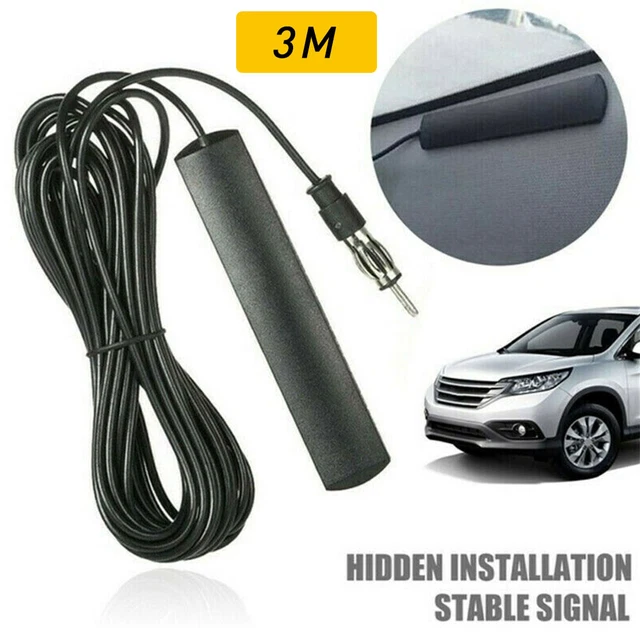 Universal Car Amplified Hidden Interior Antenna Electronic AM/FM Stereo Radio