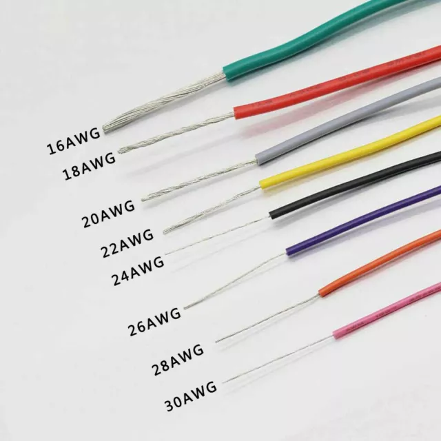 1M/5M/10M 16AWG 18AWG 20AWG 22AWG - 30 AWG Stranded Cable UL1007 Wire 300V 80°C