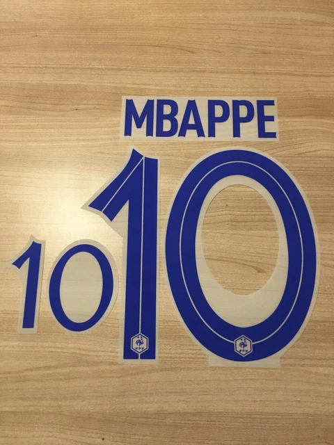 FLOCAGE MBAPPE N°10 EURO 2024 EQUIPE DE FRANCE domicile Patch Écusson