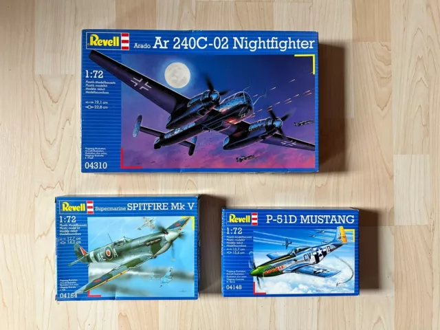 Revell 04310 Arado Ar 240C-2 Nightfighter     1:72 Und Spitfire Mustang Konvolut