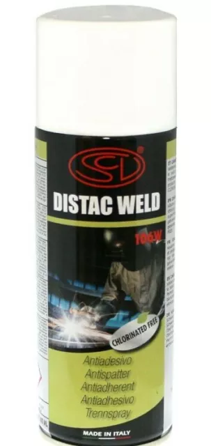 Antiadesivo Spray Per Saldatura 400ml Distac Weld protezione torce anti spruzzi