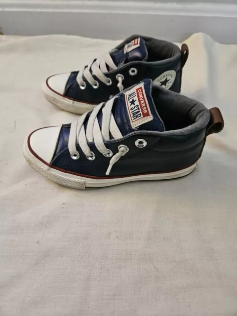 Boys Size 13 Converse All Star Chuck Taylor High Top Shoes Blue