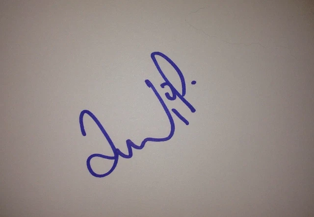 Andi Peters Signed 6X4 White Card Tv Autograph Itv Bbc Presenter