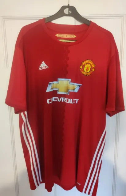 Manchester United 2016 2017 Adidas Home Football Shirt 2XL Man Utd