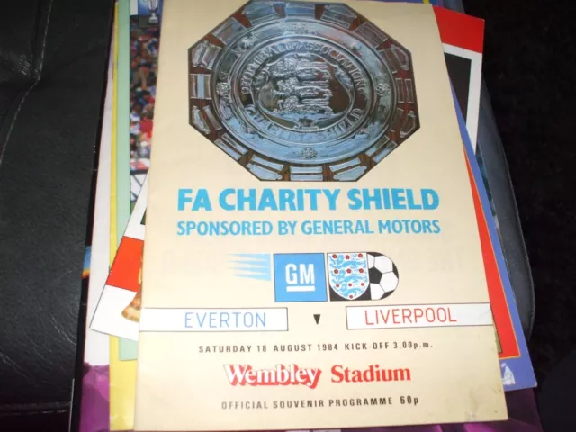 Everton v Liverpool General Motors FA Charity Shield 18 August 1984