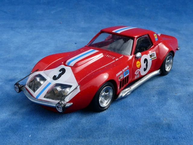 Kit à Monter Arena Modeli 1/43 Corvette Mancuso N°77 - À Réparer - Rare