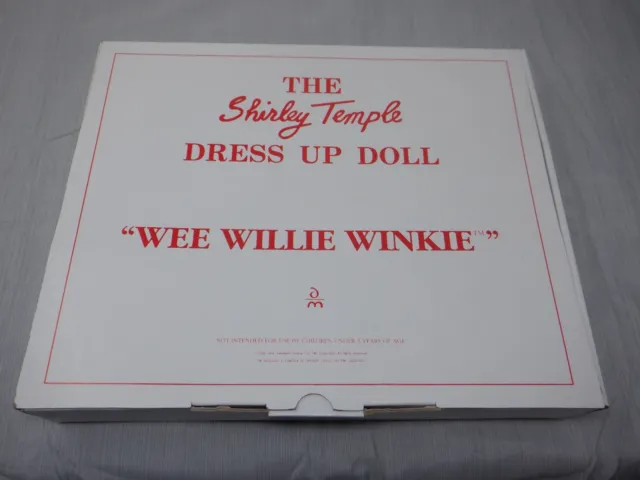 Doll Clothes - Shirley Temple Wee Willie Winkie - New In Box