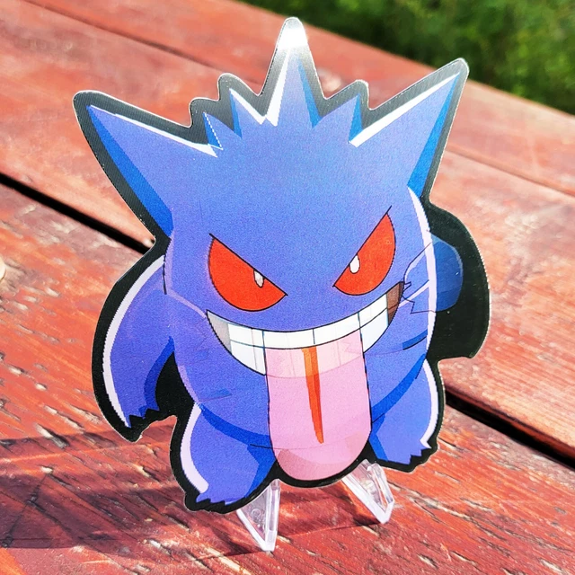 GENGAR POKEMON ANIME 3D Lenticular Motion Car Sticker Decal Peeker 9.
