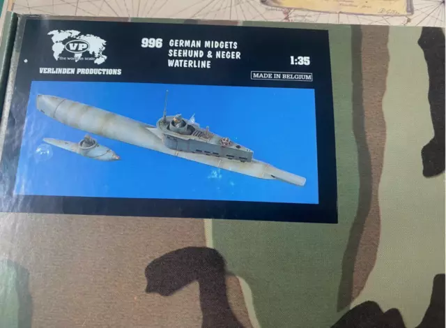 Verlinden 1/35 Seehund (Seal) German WWII Midget Submarine- #947 NOS Verlinden 1/35 Seehund (Seal) German WWII Midget Submarine- #947 NOS