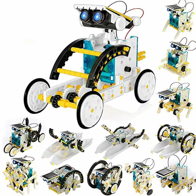 13 In 1 Educational Toys Solar Robot Toys Science Kit Solar Powered S_FE