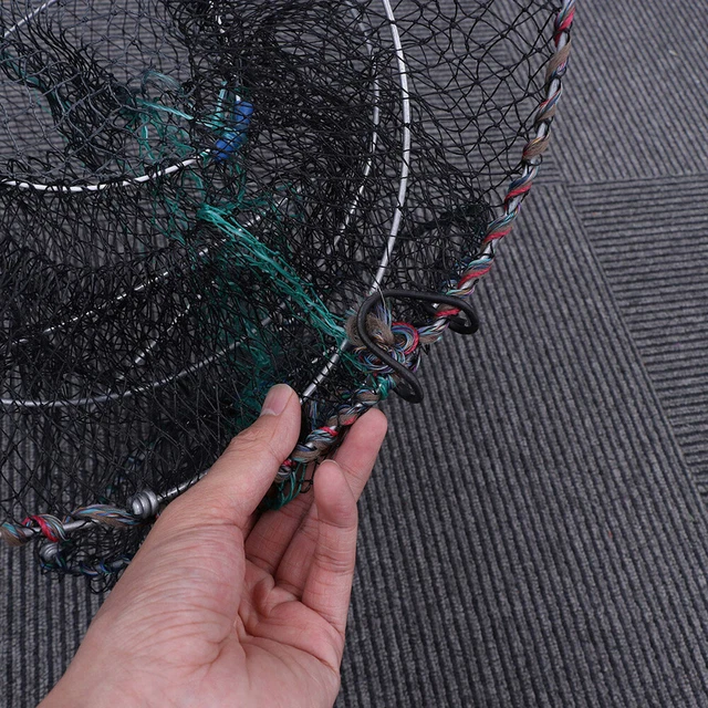 2 Pcs Floating Fishing Net Portable Fishing Landing Net Fold 9