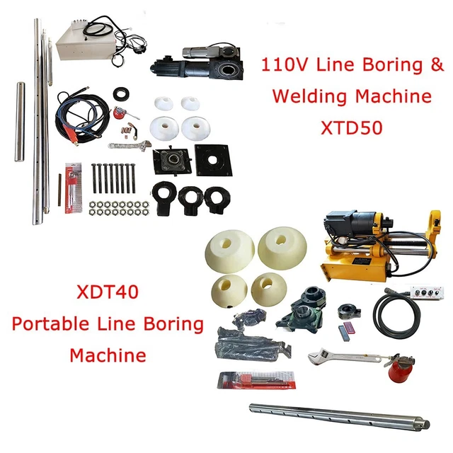 110V XTD50 Servo Motor Line Boring Welder & XDT40-2 Portable Line Boring Machine