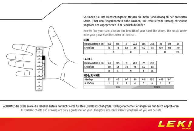 LEKI Master Short - Nordic Walking Handschuh - grau - Trekking Biking Skating 2