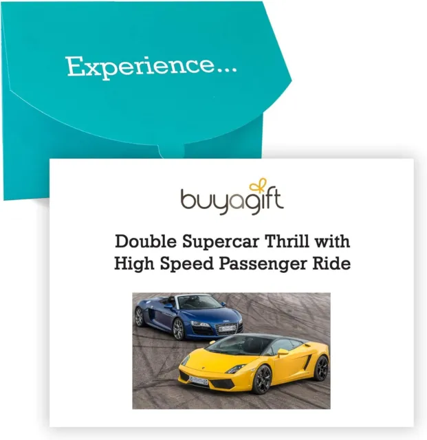 Buyagift Double Supercar Thrill - 2 Cars, 3 Miles Each, Across UK
