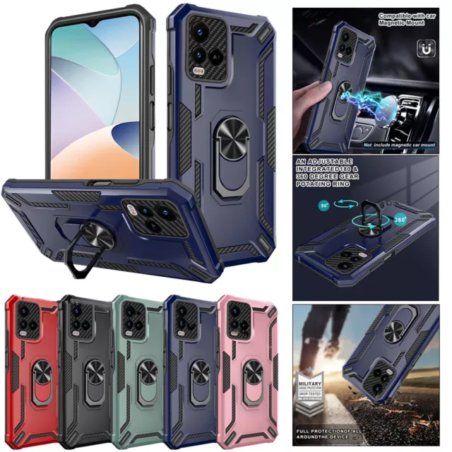 For VIVO Y12 Y15 Y17 Y20 Y21 Y21S Y33S Shockproof Magnetic Ring Stand Case Cover