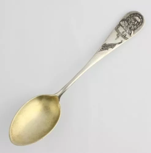 Henry W Longfellow Poet Collectors Spoon Sterling Silver Massachusetts Souvenir