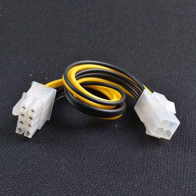 4 PIN MALE to 8 Pin CPU Power Supply Adapter Converters ATX Cable 12V ...