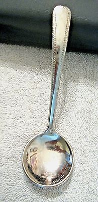 Vtg Silver Plated Serving Spoon Flatware Bent Handle ITALY 5" long  #37