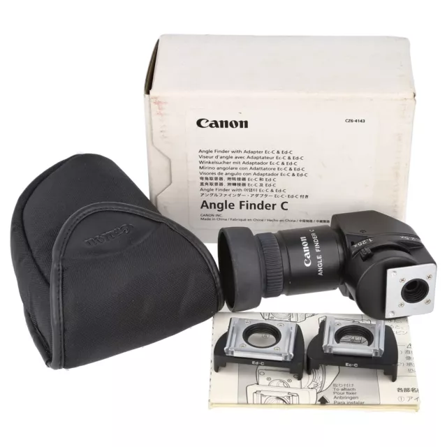【箱有】Canon Angle Finder C（Ec-C • Ed-C 付き） キャノン アングルファインダーC Ec-C Ed-Cアダプター付 (1.25