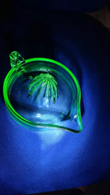 Uranium Glass Green Juicer